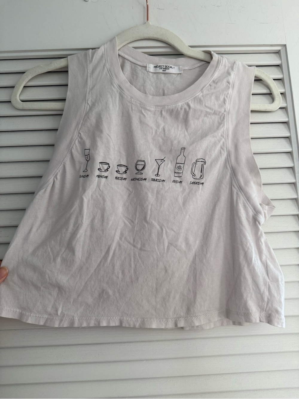 Project Social T Graphic Crop Tank